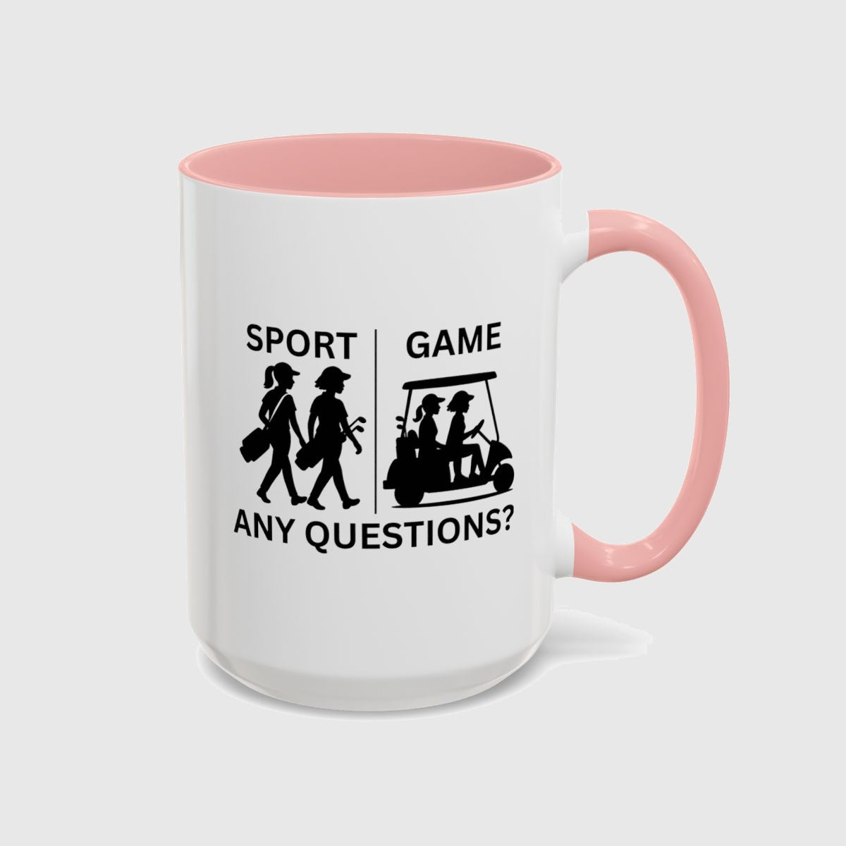 SPORT vs. GAME (Female) - Golf Mug in Pink