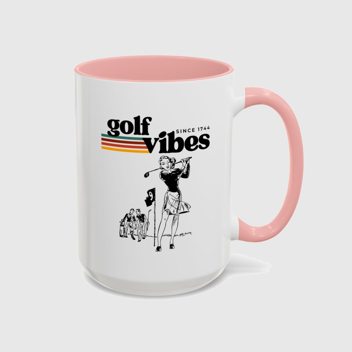 Golf Vibes Retro - Golf Mug in Pink