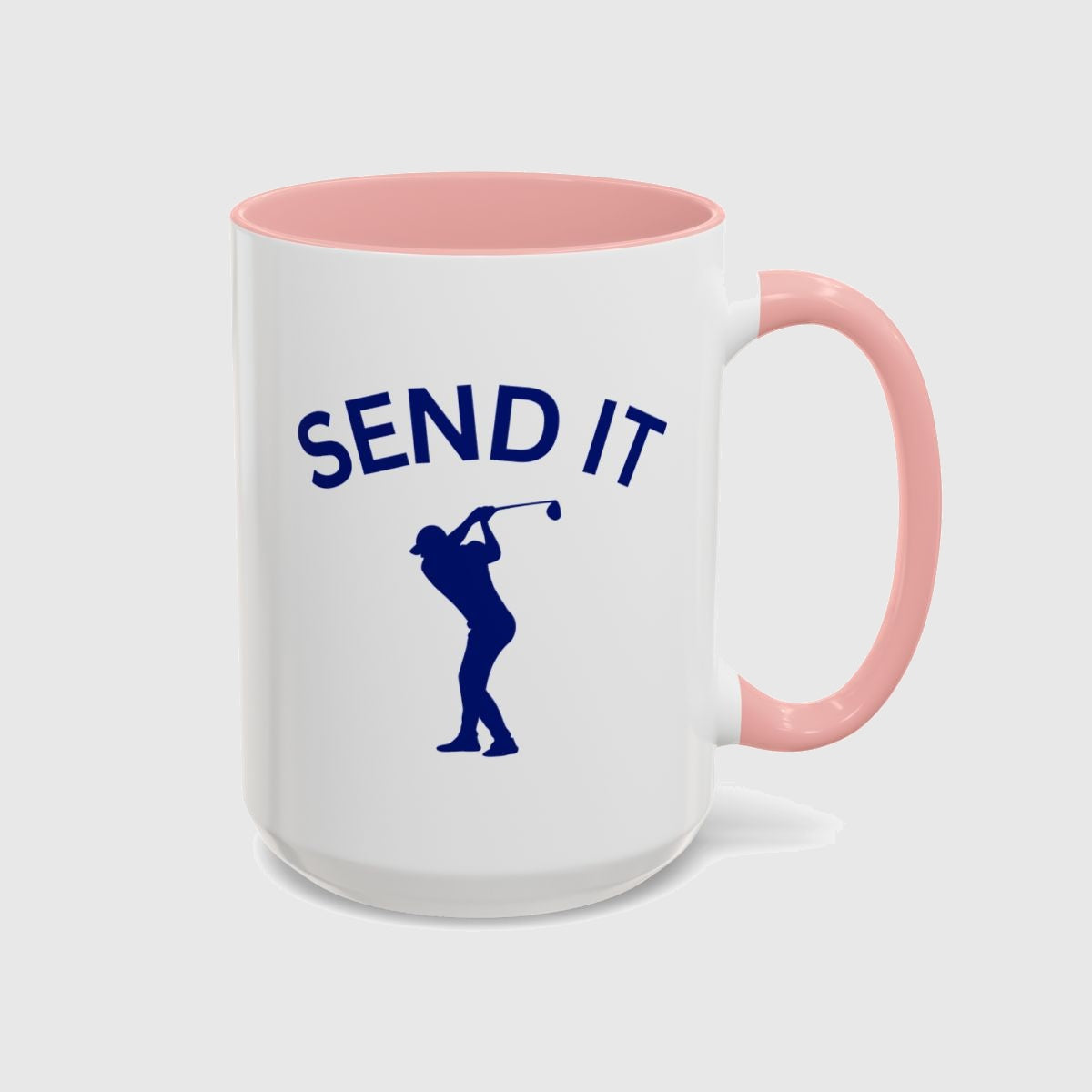 SEND IT (Male) - Golf Mug in Pink