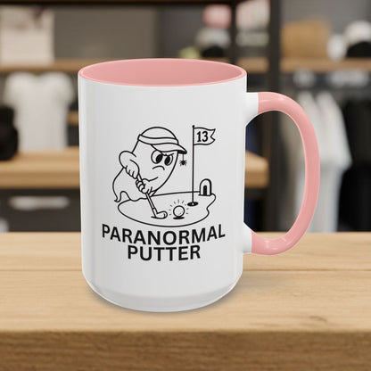Paranormal Putter - Golf Mug - 15oz in Pink