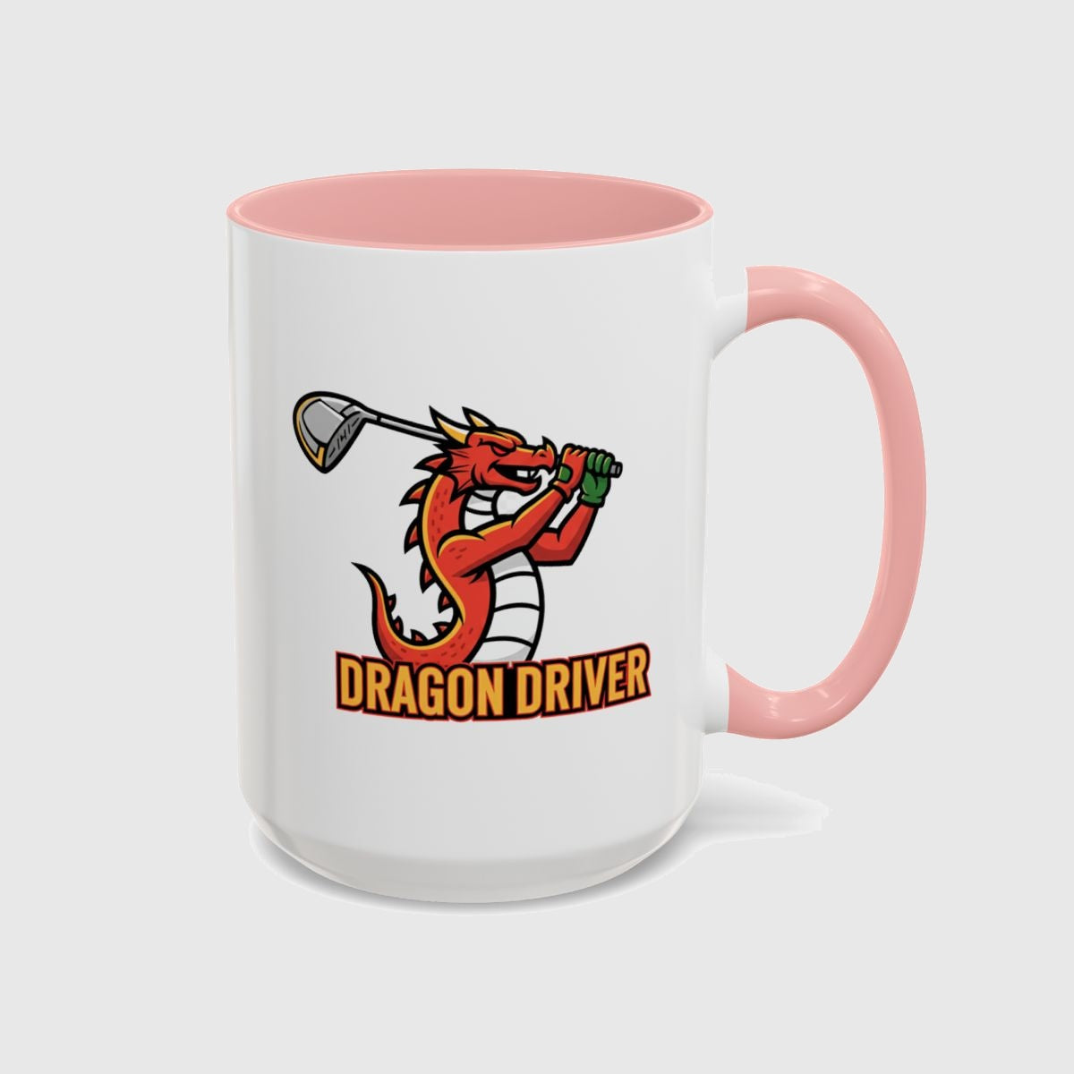 Dragon Driver - Golf Mug in Pink