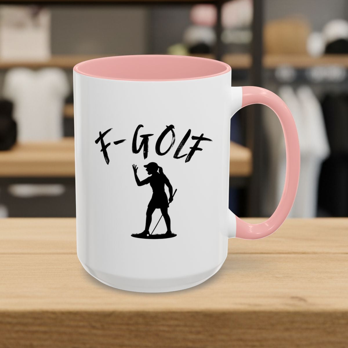 F-Golf (Female) - Golf Mug - 15oz in Pink