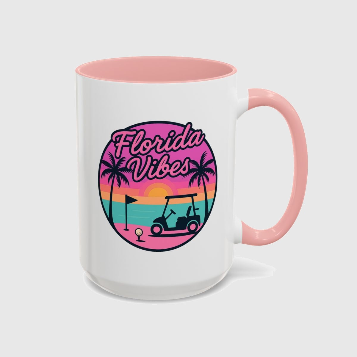Golf Vibes - Florida Sunshine Edition - Golf Mug in Pink