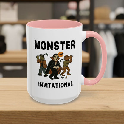 Monster Invitational - Golf Mug - 15oz in Pink