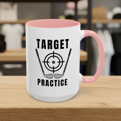 Target Practice - Golf Mug - 15oz in Pink