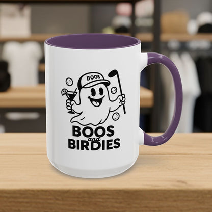 Boos and Birdies - Golf Mug - 15oz in Purple