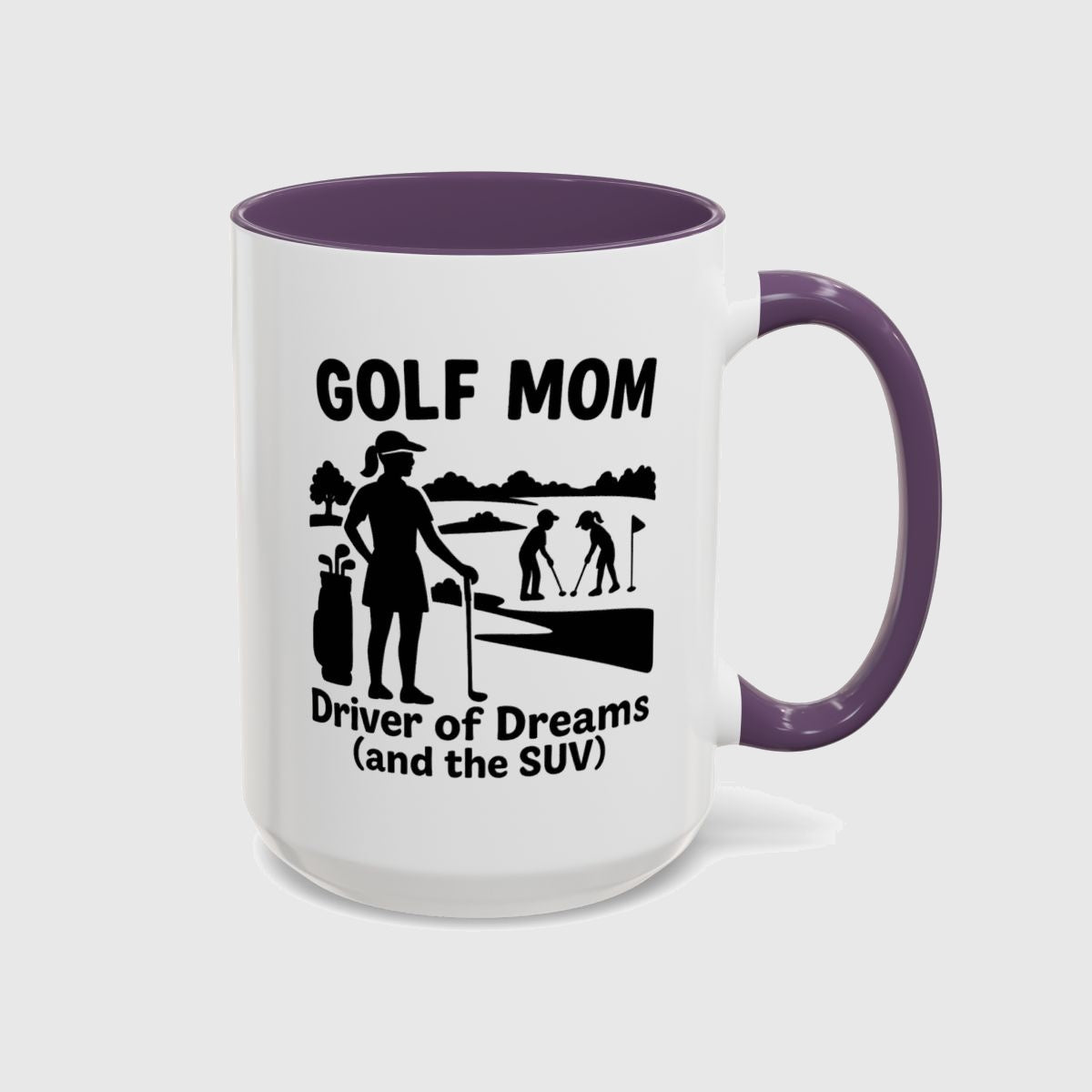 Golf Mom - Golf Mug in Purple