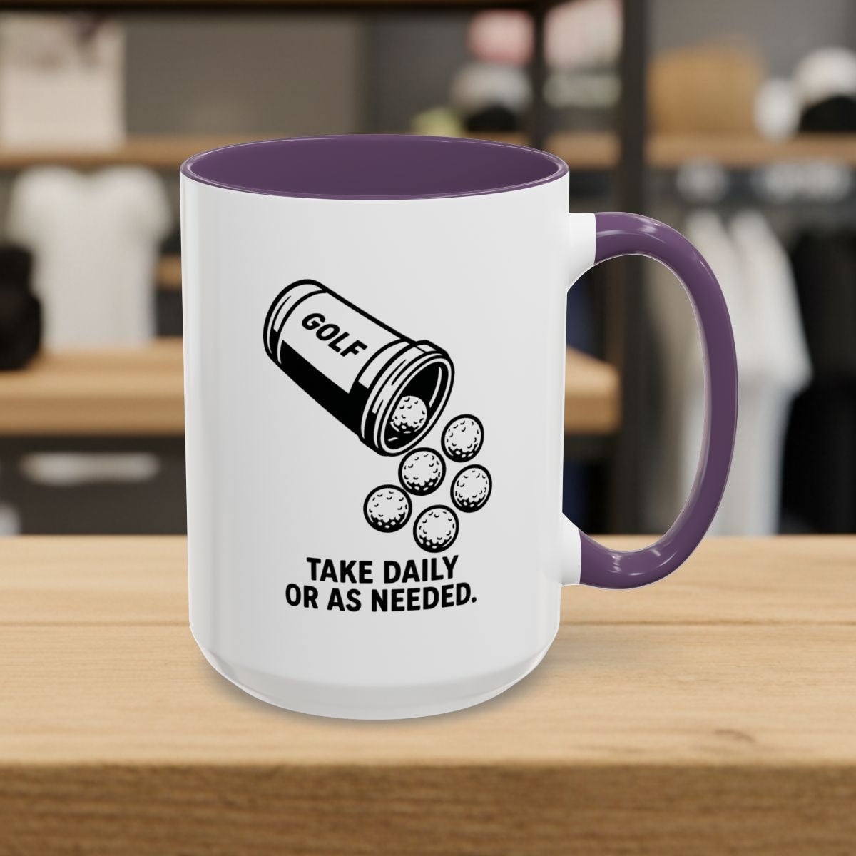 Golf Prescription - Golf Mug - 15oz in Purple
