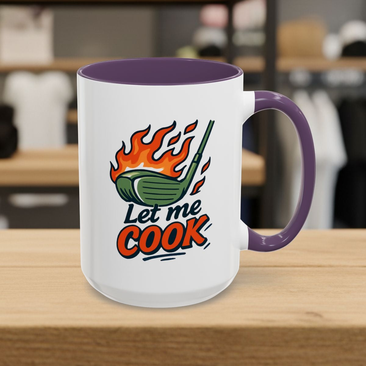 Let Me Cook - Golf Mug - 15oz in Purple