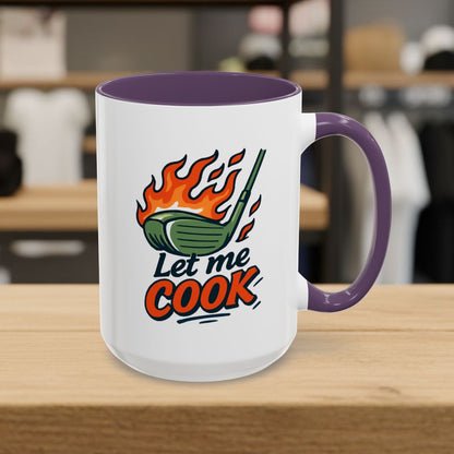 Let Me Cook - Golf Mug - 15oz in Purple