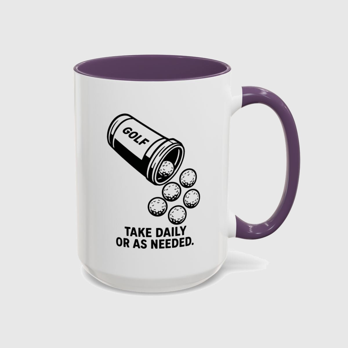 Golf Prescription - Golf Mug in Purple