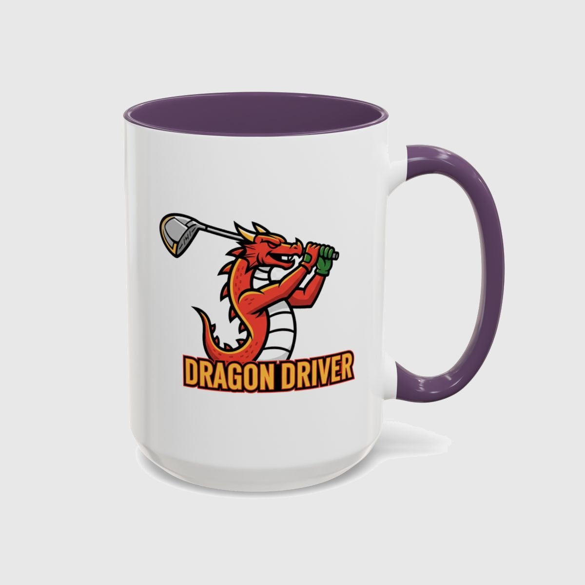 Dragon Driver - Golf Mug in Purple