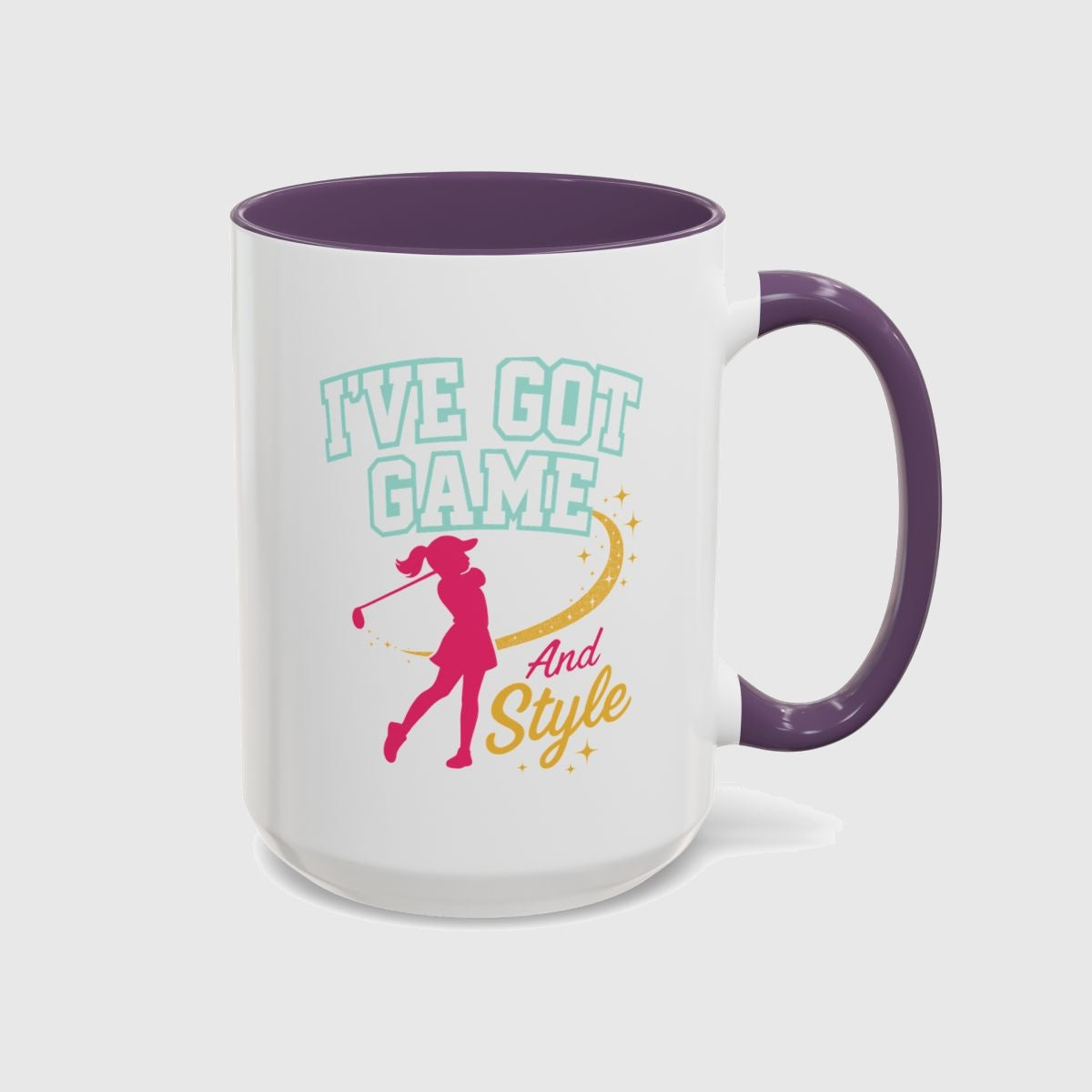 I've Got Game And Style - Golf Mug in Purple