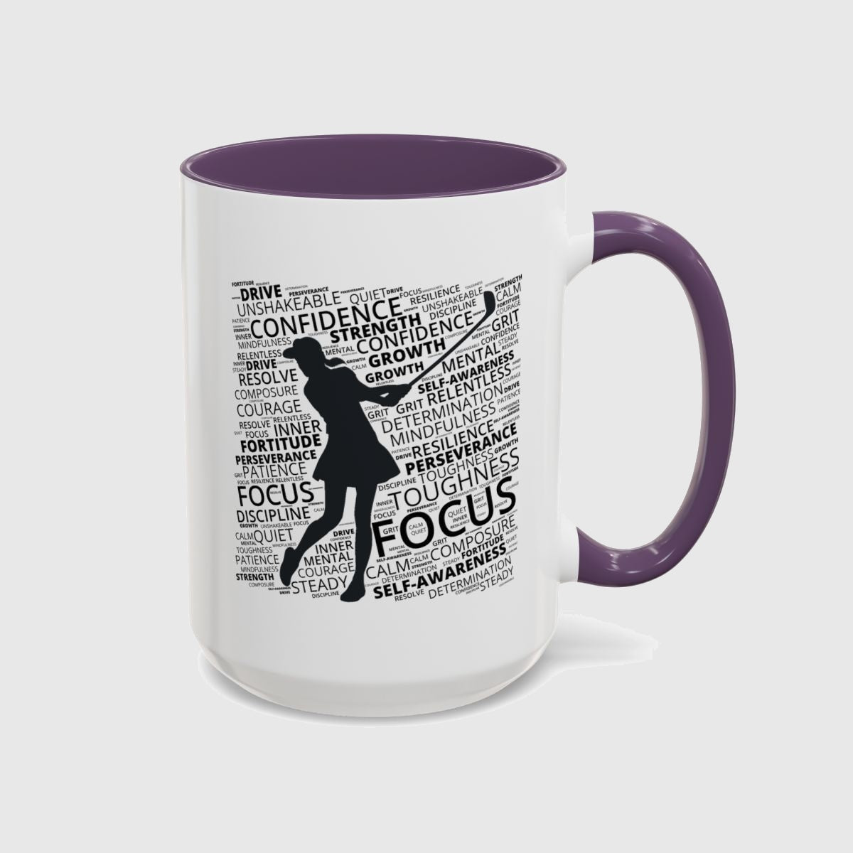 Unleash Your Mental Game (Female) - Golf Mug in Purple