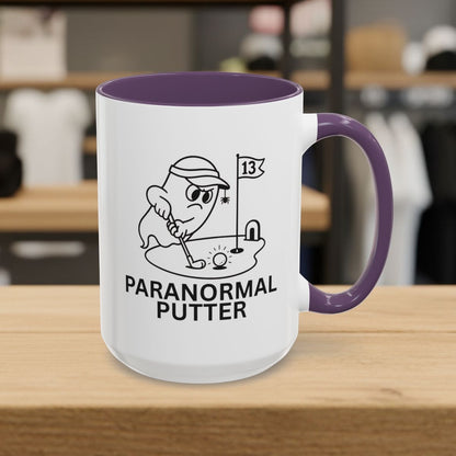 Paranormal Putter - Golf Mug - 15oz in Purple
