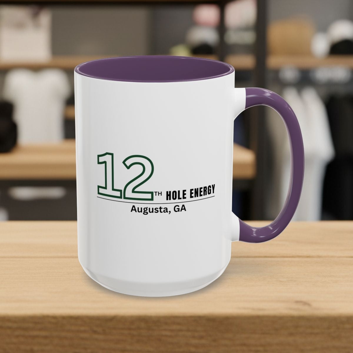 12th Hole Energy - Golf Mug in Purple