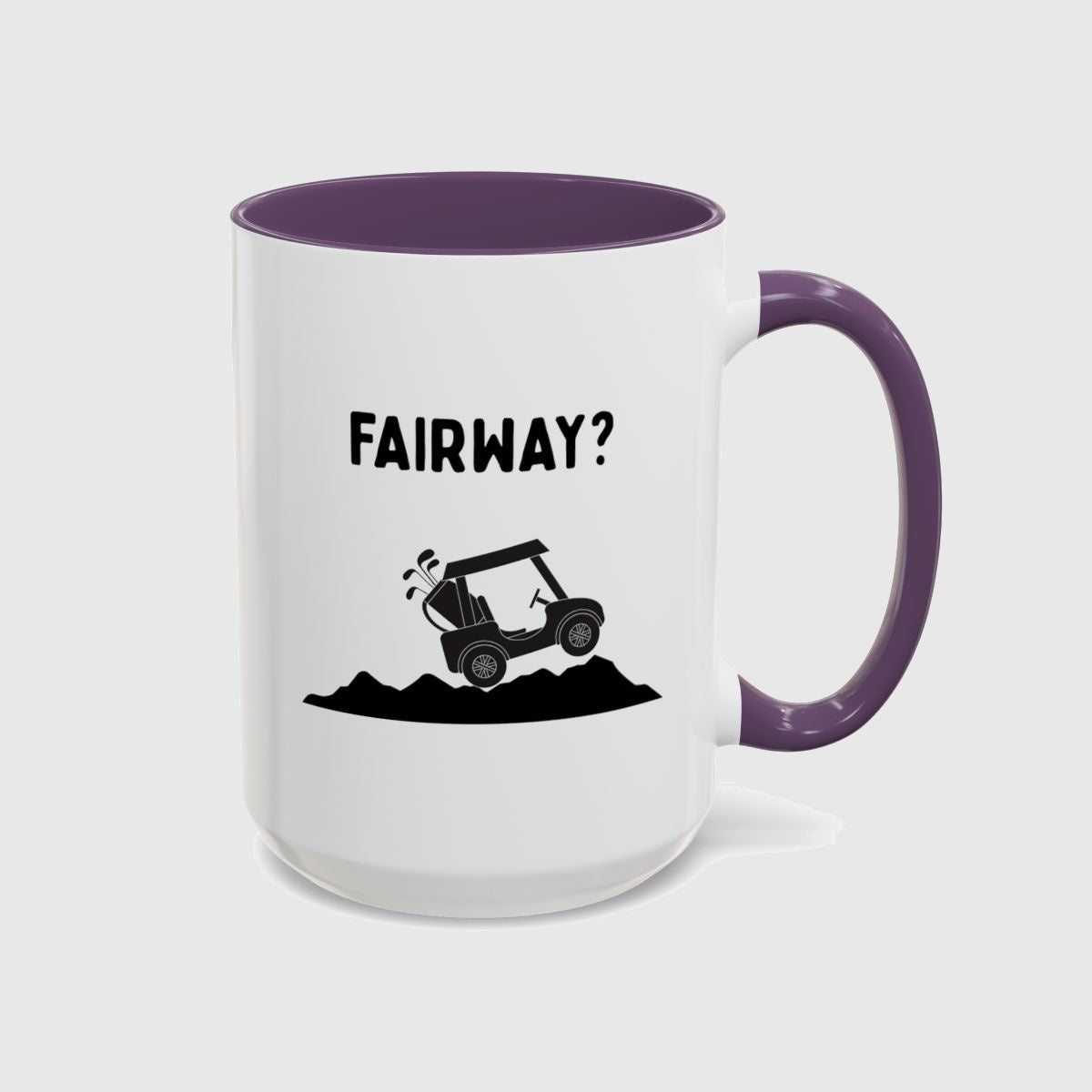 Fairway? - Golf Mug in Purple