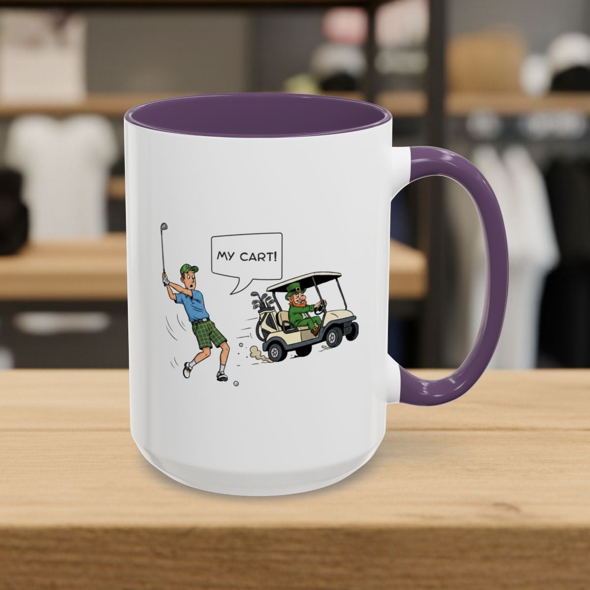 My Cart! - Golf Mug - 15oz in Purple