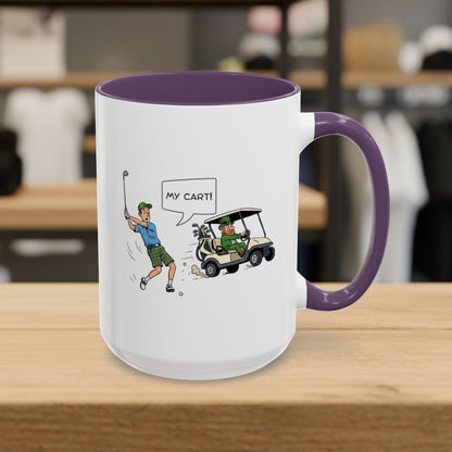 My Cart! - Golf Mug - 15oz in Purple