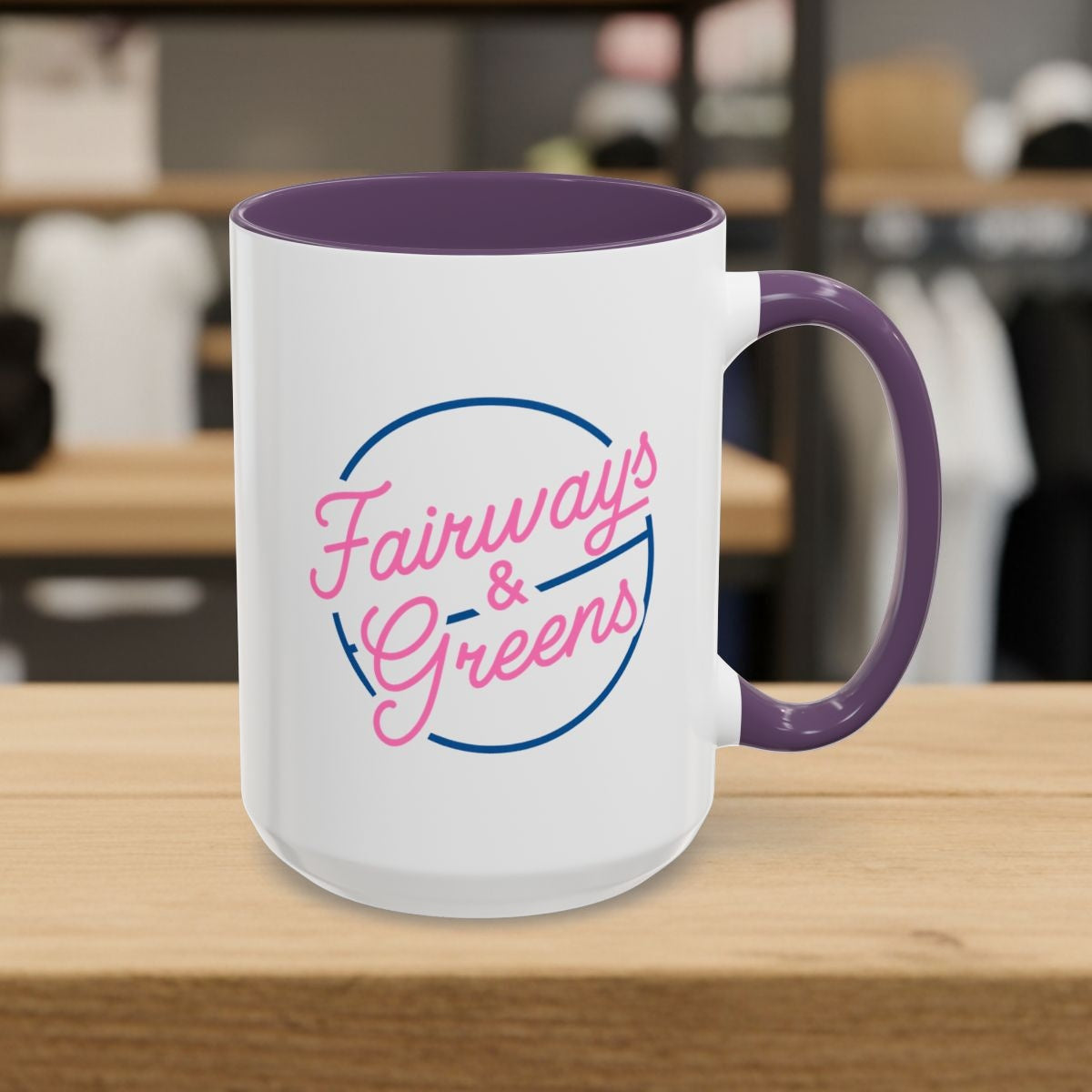 Fairways & Greens - Golf Mug - 15oz in Purple