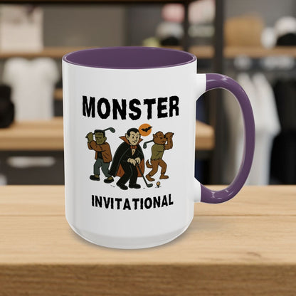 Monster Invitational - Golf Mug - 15oz in Purple