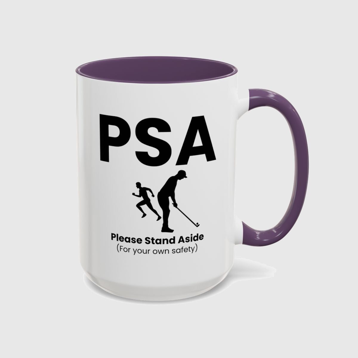 PSA - Please Stand Aside - Golf Mug in Purple
