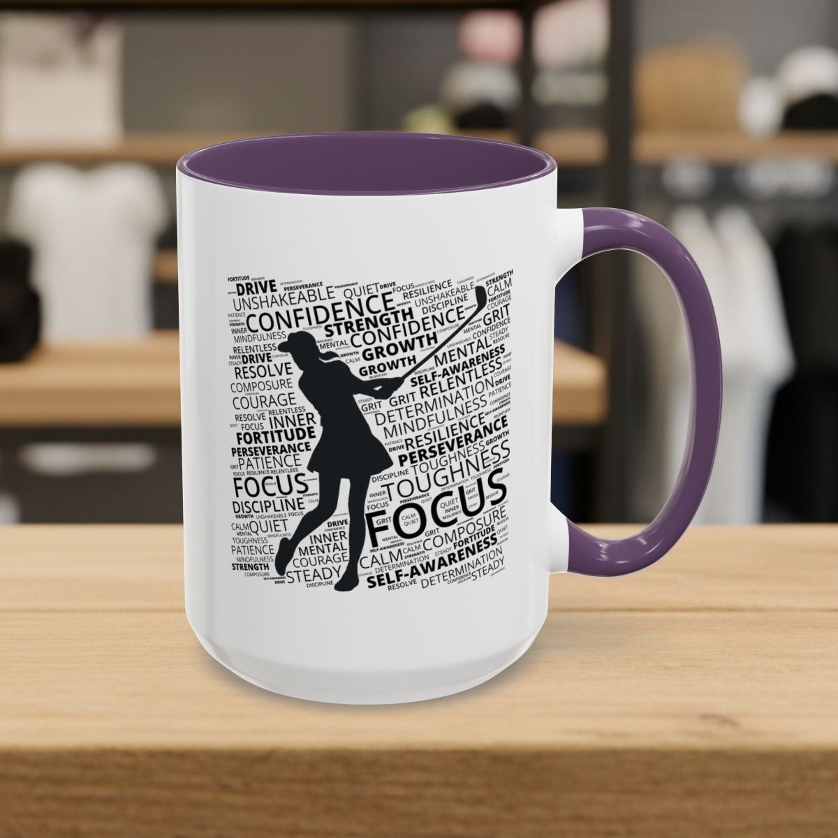 Unleash Your Mental Game (Female) - Golf Mug - 15oz in Purple