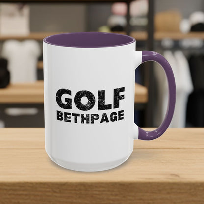 Golf Bethpage - Golf Mug - 15oz in Purple