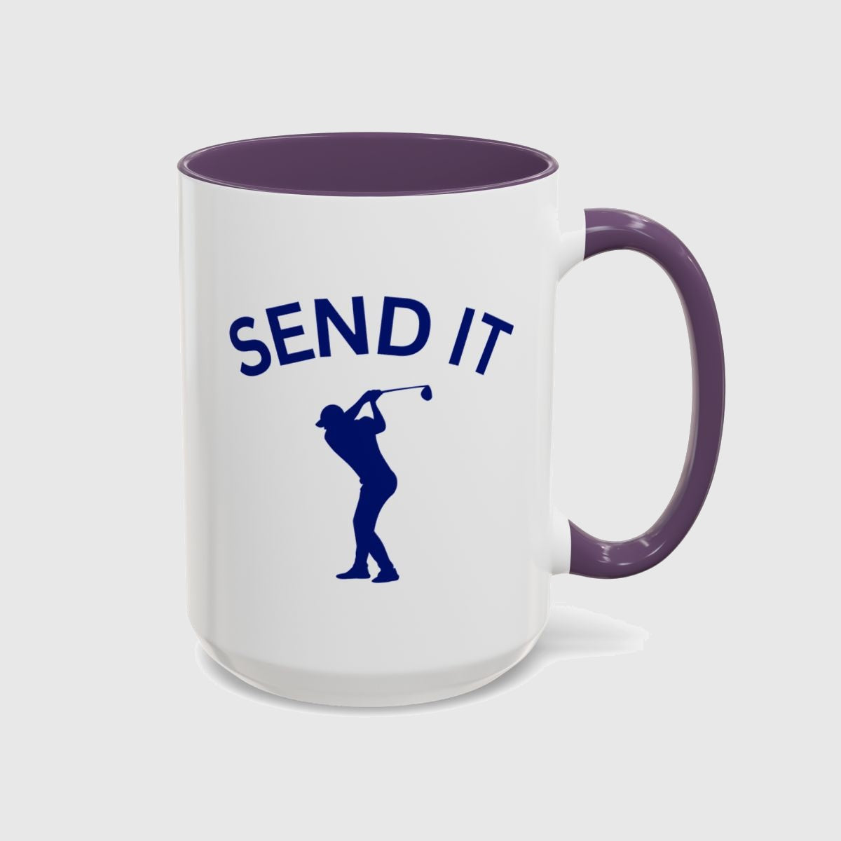 SEND IT (Male) - Golf Mug in Purple