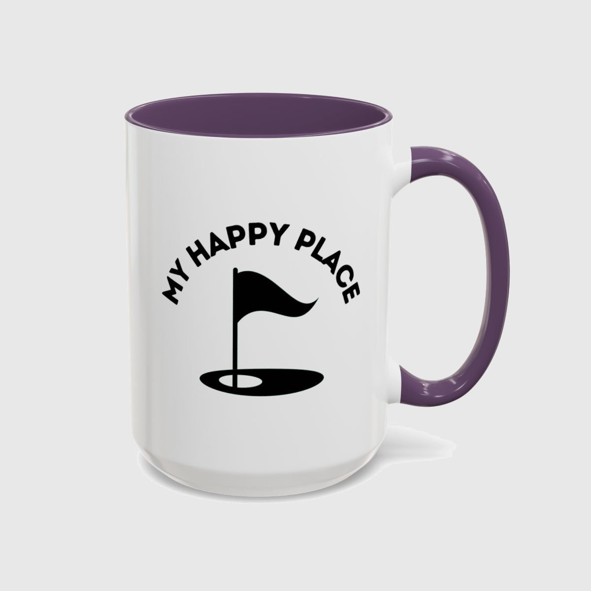 My Happy Place - Golf Mug in Purple