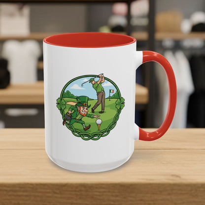 The Leprechaun Stole My Ball! - Golf Mug - 15oz in Red