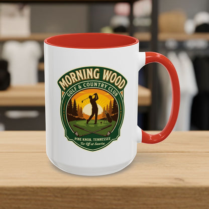 MORNING WOOD GOLF & COUNTRY CLUB - Golf Mug in Red