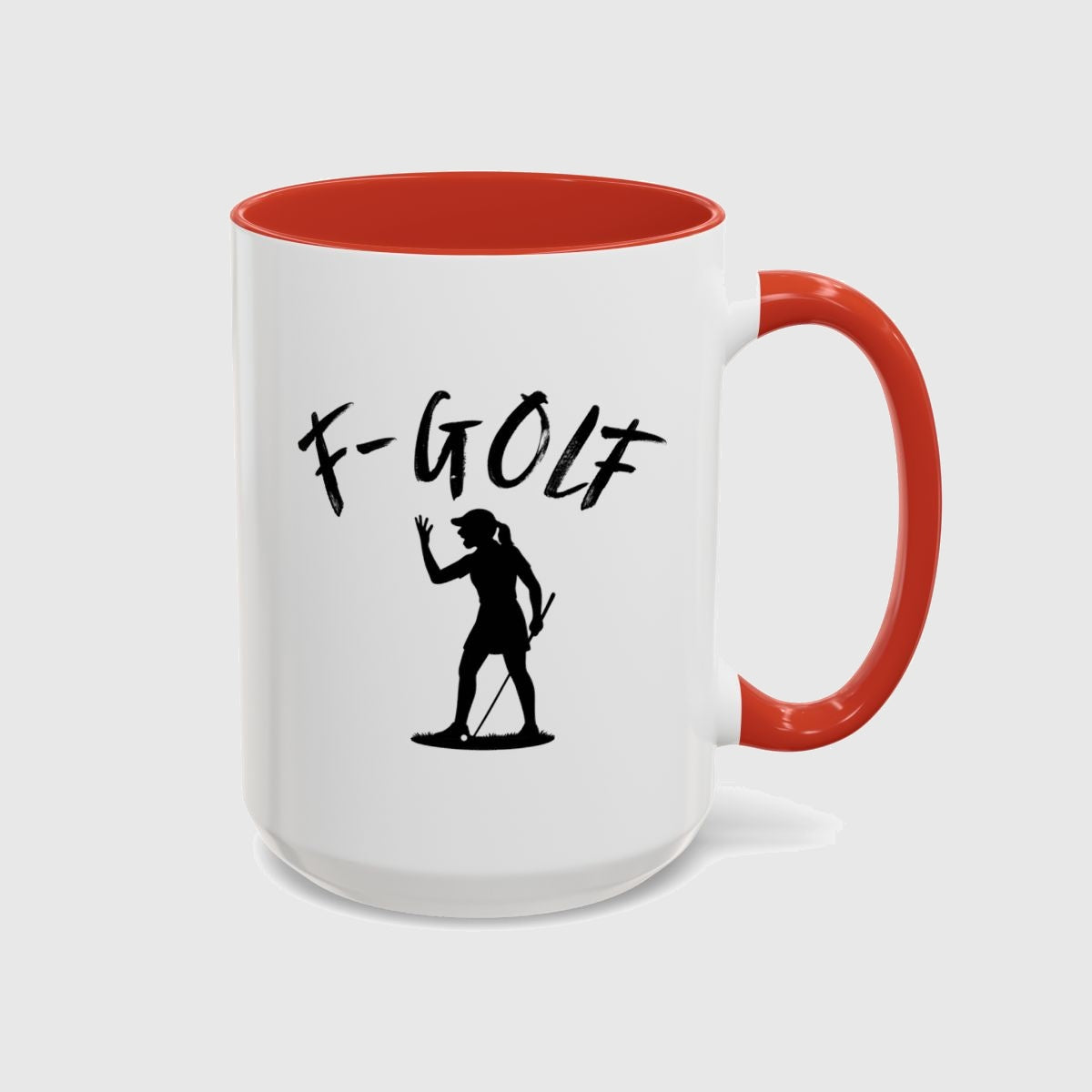 F-Golf (Female) - Golf Mug in Red