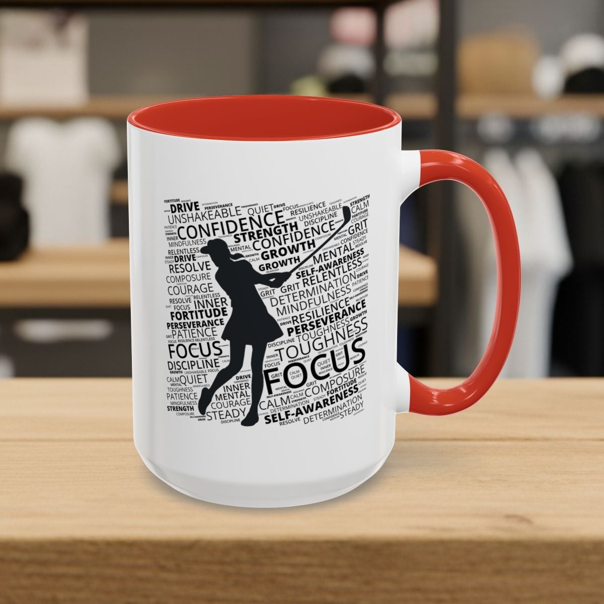 Unleash Your Mental Game (Female) - Golf Mug - 15oz in Red
