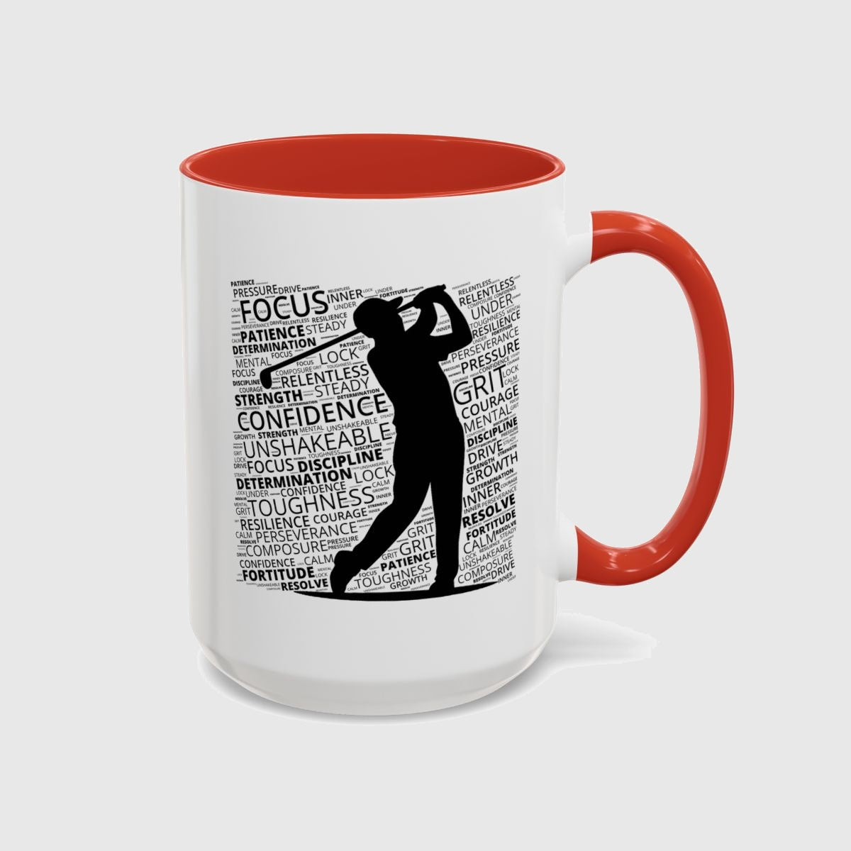 Unleash Your Mental Game (Male) - Golf Mug in Red