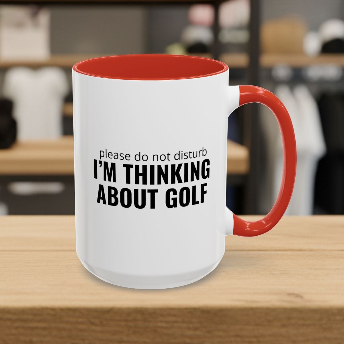 Do Not Disturb - Golf Mug - 15oz in Red