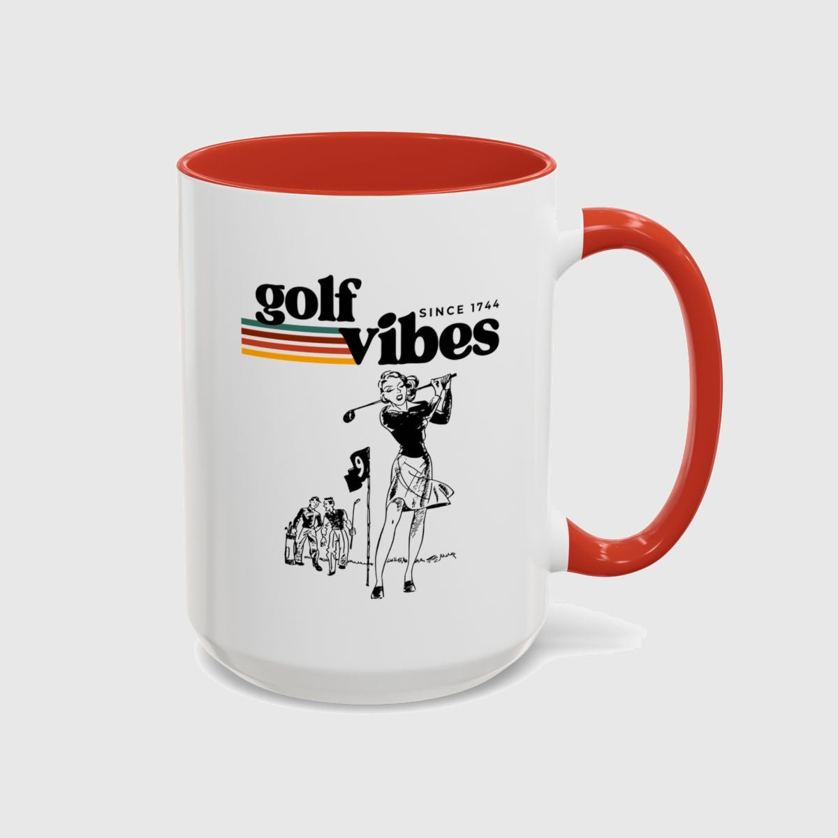 Golf Vibes Retro - Golf Mug in Red