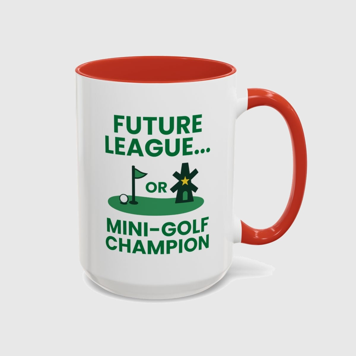 Future League or Mini-Golf Champion - Golf Mug in Red