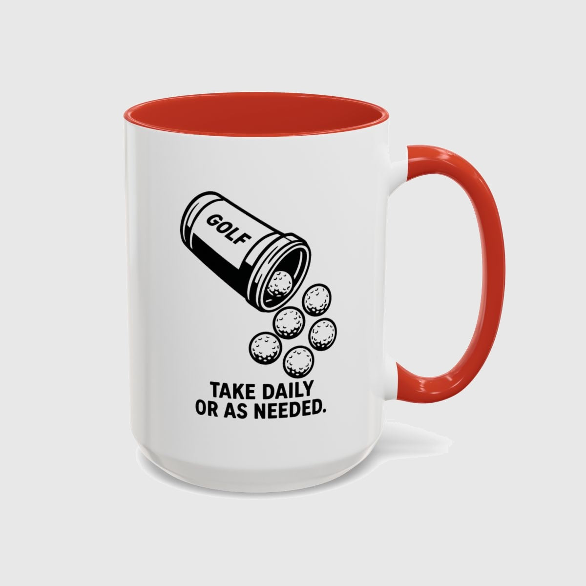 Golf Prescription - Golf Mug in Red