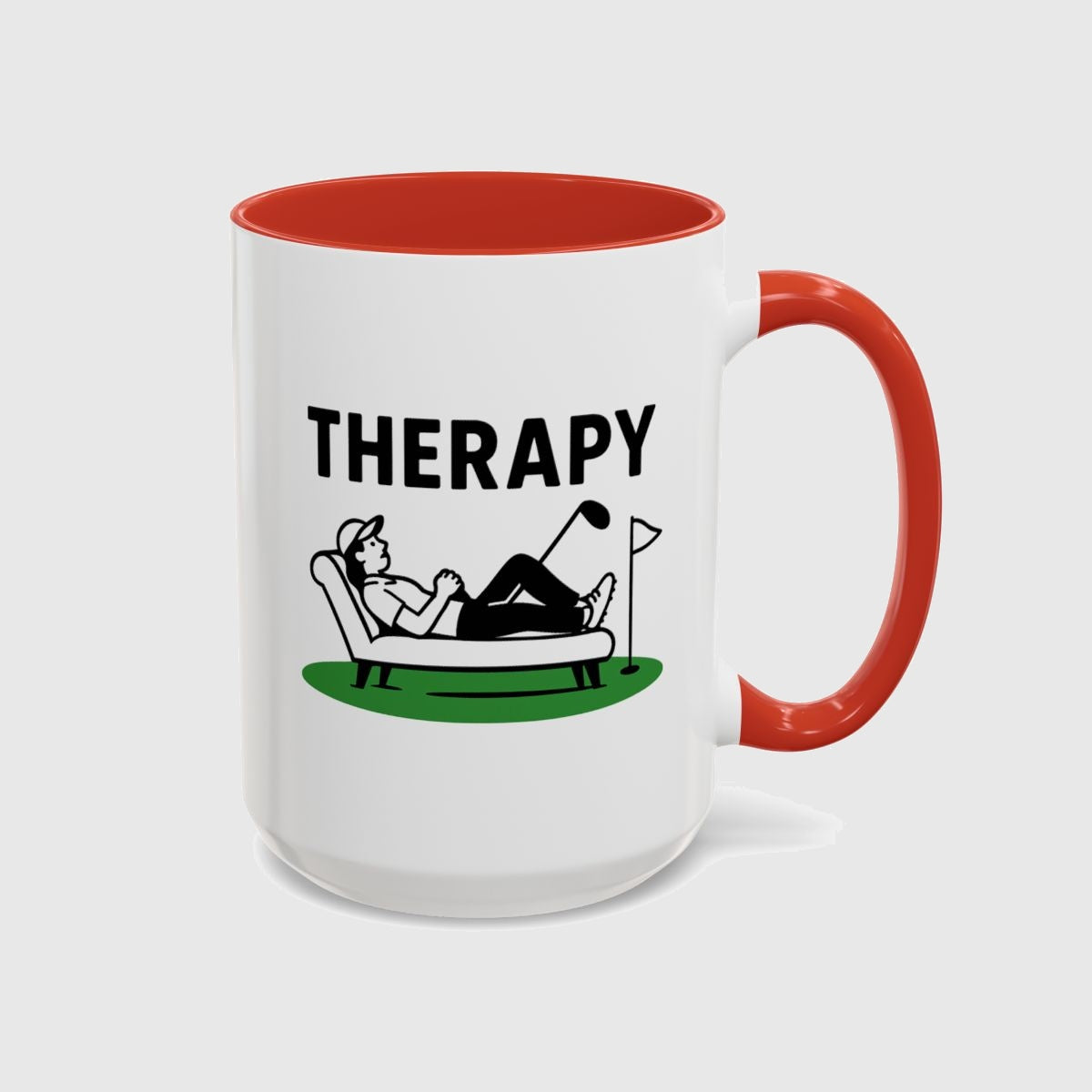 Golf Therapy - Golf Mug in Red