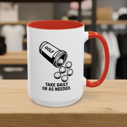 Golf Prescription - Golf Mug - 15oz in Red