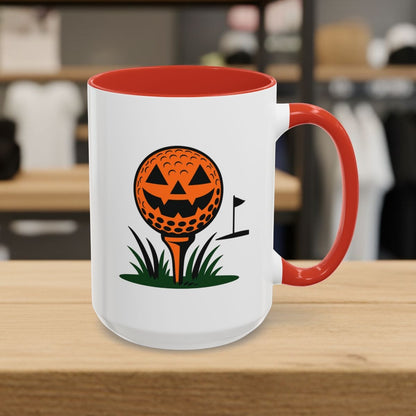 Tee Time Terror - Golf Mug - 15oz in Red