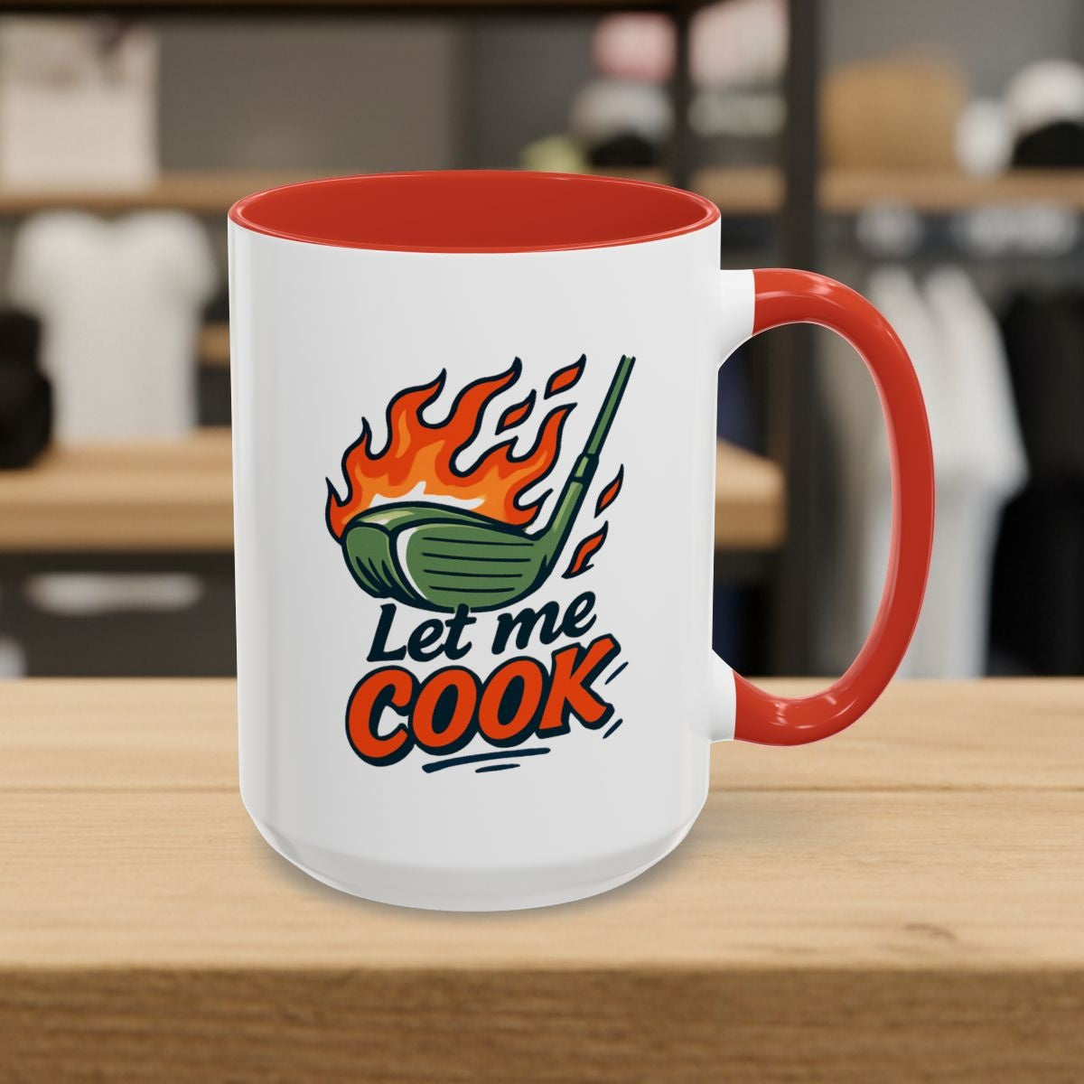 Let Me Cook - Golf Mug - 15oz in Red