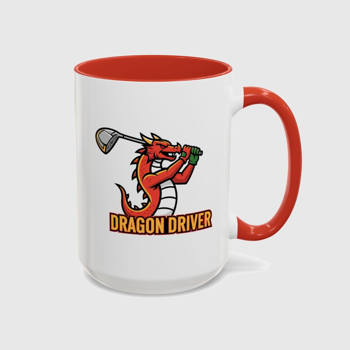 Dragon Driver - Golf Mug in Red