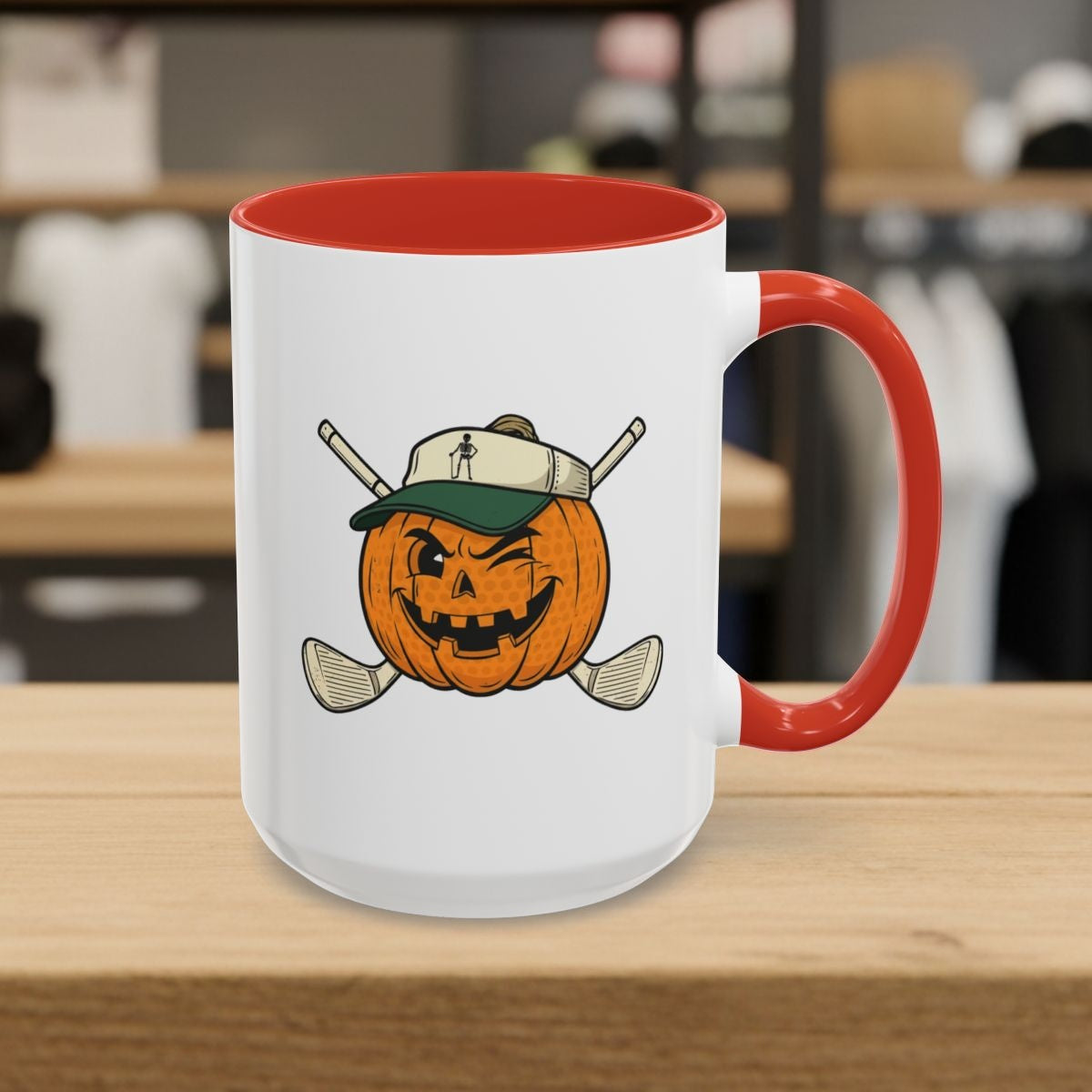 Golf or Gourd - Golf Mug - 15oz in Red