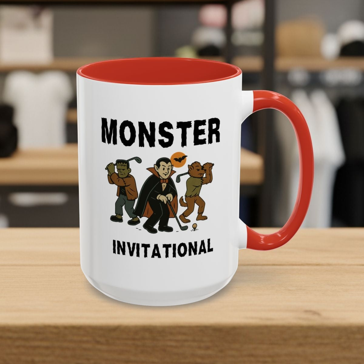 Monster Invitational - Golf Mug - 15oz in Red