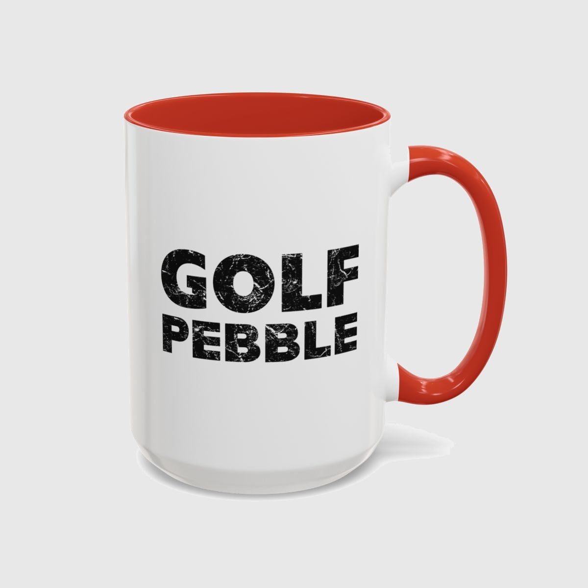 Golf Pebble - Golf Mug in Red