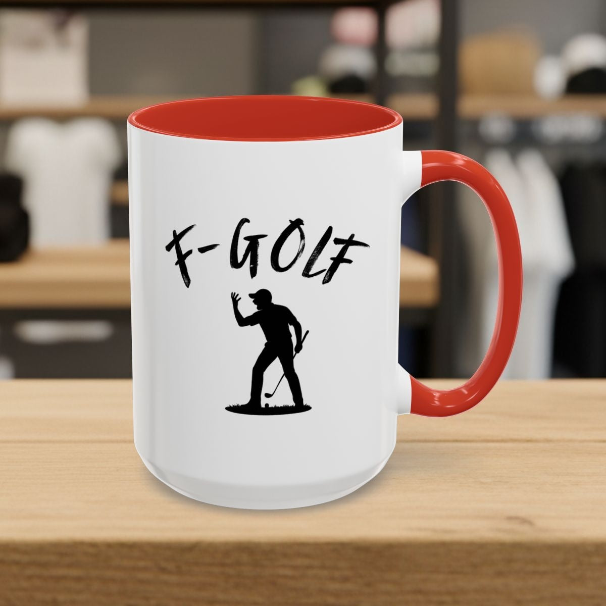 F-Golf (Male) - Golf Mug - 15oz in Red