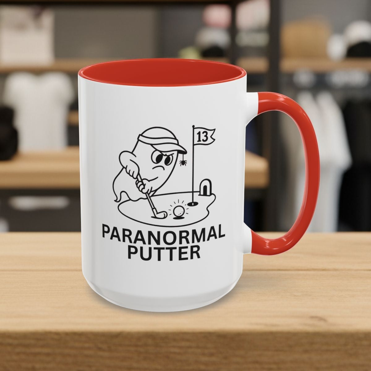 Paranormal Putter - Golf Mug - 15oz in Red