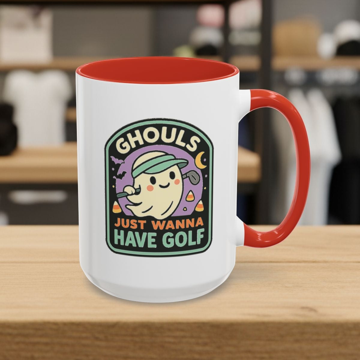 Ghouls Just Wanna Have Golf - Golf Mug - 15oz in Red